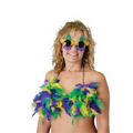 Mardi Gras Feathered Bikini Top